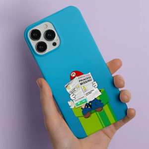 قاب گوشی ماریو در حال روزنامه خوندن